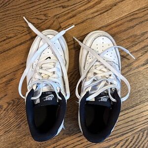 Nike Kids Air Force Ones White and Black Sneakers